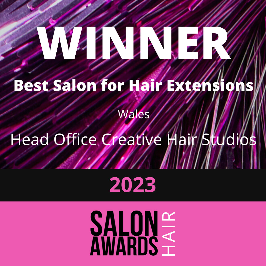 Winner - Best Salon for Hair Extensions Wales at Hair Salon Awards 2023