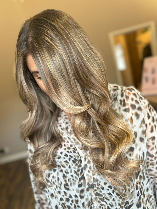Girl in Wrexham with Balayage Blonde hair